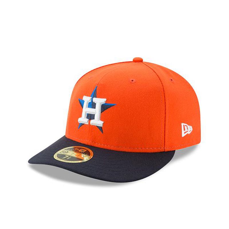 MLB Houston Astros Authentic Collection Low Profile 59Fifty Fitted (MLA1971) - Orange New Era Caps